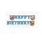 Ghirlanda petrecere Happy Birthday din carton model Mickey Rock The House 2.1M