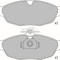 Set placute frana,frana disc OPEL CORSA B (73, 78, 79) (1993 - 2002) KRIEGER 0950006327