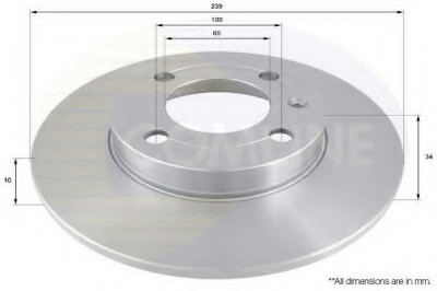 Disc frana VW POLO (6N1) (1994 - 1999) COMLINE ADC1442 foto