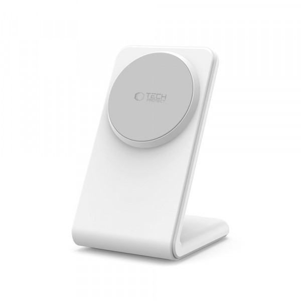 Incarcator Retea Wireless MagSafe Tech-Protect QI15W-A38, 15W, 1.67A, Alb