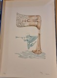 Jules Perahim, L Alphabet &ndash; Res / Resh &ndash; litografie originala