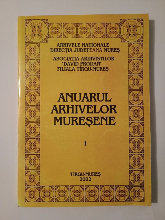 Anuarul Arhivelor Mureșene (vol. I)