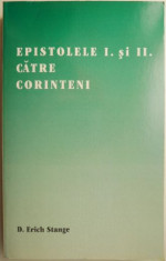 Epistolele I si II catre Corinteni &amp;ndash; Erich Stange foto