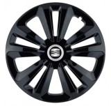 Cumpara ieftin Set 4 Capace Roti Autohelix MSA&reg;, potrivite jantelor de R16, pentru Seat, model terra negru