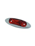 Lampa laterala cu LED 24V Rosie, Xenon Bright