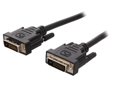 Cablu DVI-D Dual Link 1m Negru foto
