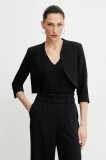 Morgan sacou VELEO.F culoarea negru, desfacut, neted, VELEO.F