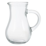 Carafa din sticlă transparentă cu maner robust, CMCLASS