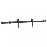 Cumpara ieftin Set feronerie pentru usi glisante, negru, 152,5 cm, otel
