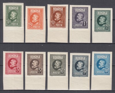 ROMANIA 1926 LP 74 a A 60 a ANIVERSARE A REGELUI FERDINAND SERIE NEDANTELATA MNH foto