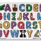 Puzzle lemn Alfabet