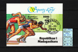 Timbre Madagascar 1994 | Sporturi de vară - Atletism, Alergare | Coliţă | aph, Sport, Stampilat