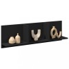 VidaXL Dulap de perete, 100x16,5x30 cm, negru, lemn prelucrat