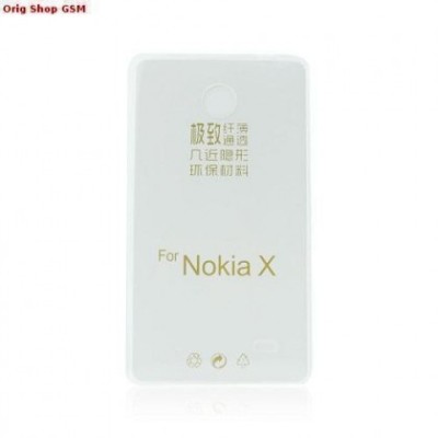 Husa Silicon Ultra Slim Nokia X Normandy Transparent foto