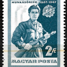 Ungaria - 1967 - Aniversarea Miliției Maghiare - serie neuzată (T87)