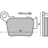 Placute frana Husqvarna WR 125-250cc