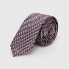 HUGO cravată de mătase culoarea roz 50509054