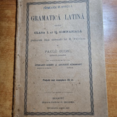 manual - gramatica latina pentru clasa 1-a si a 2-a gimnaziala - din anul 1887