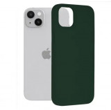 Husa iPhone 14 Plus Silicon Verde Slim Mat cu Microfibra SoftEdge