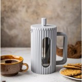 Infuzor de cafea si ceai cu capac si piston, 1l , gri, Klausberg