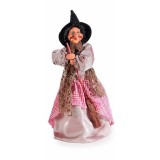 Cumpara ieftin Figurina Halloween Vrajitoare Befana cu recipient pentru dulciuri &Oslash;12cmx35H