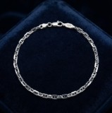 Cumpara ieftin Bratara din Argint 925 , zGlint Mariner, - Lant Clasic cu Zale Stil Anchor Marin