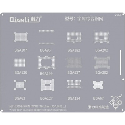 Sita BGA QIANLI QS73 pentru memorie eMMC DDR foto