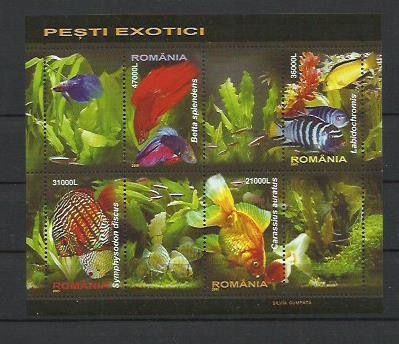 Romania MNH 2005 - Pesti Exotici - LP 1676 c - bloc foto