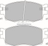 Set placute frana,frana disc KIA RIO II limuzina (JB) (2005 - 2016) KRIEGER 0950006323