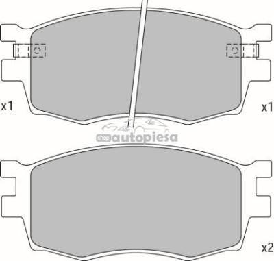 Set placute frana,frana disc KIA RIO II (JB) (2005 - 2016) KRIEGER 0950006323 foto