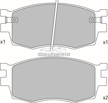 Set placute frana,frana disc KIA RIO II (JB) (2005 - 2016) KRIEGER 0950006323