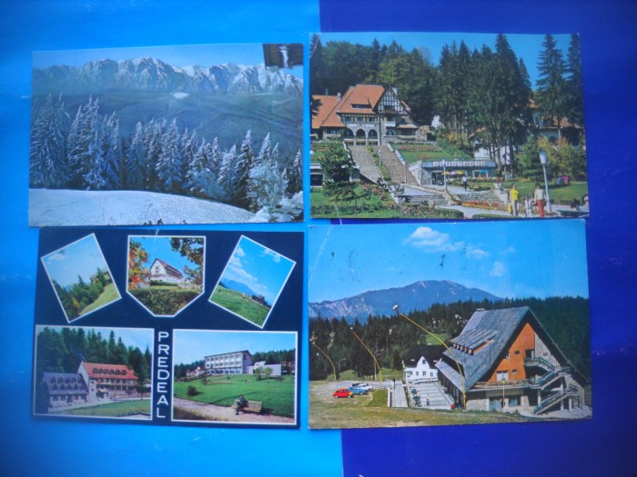 HOPCT LOT 2242 PREDEAL ..JUD BRASOV-4 CARTI POSTALE-CIRCULATE