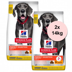 Hill&#039;s Science Plan Canine Perfect Digestion Large Breed 2 x 14kg