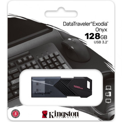 Stick memorie USB Kingston DataTraveler Exodia Onyx, 128 GB, USB 3.2 foto