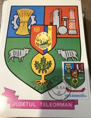 CPIF Stema cu timbru al Judetului Teleorman foto