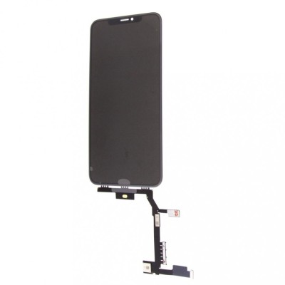 Touchscreen iPhone Xs Max, Negru, LONG FLEX foto