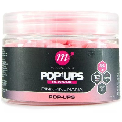 Pop Up MAINLINE Hi-Visual Baits, Fluo Pink, Pinenana, 12mm, 250ml foto