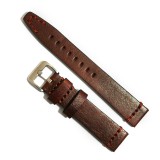 Cumpara ieftin Curea Ceas Piele Naturala Maro 20mm 22mm 24mm 26mm Peyton WZ4166 - XL, Cusatura Discreta