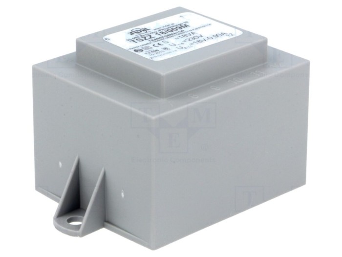 Transformator &icirc;ncapsulat 18VA 18V 1A PCB