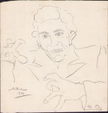 A1598 Schiță de Dimitrie &bdquo;Puiu&rdquo; Eitel, 1940, semnată