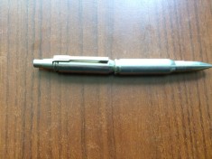 pix model in forma de glont cartus din metal bullet pen instrument de scris vechi lungime 13,2 cm
