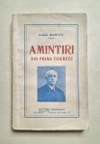 Amintiri din prima tinerete de Radu Rosetti, 1927