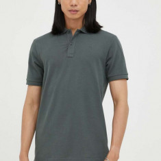 G-Star Raw tricou polo barbati, culoarea gri, neted