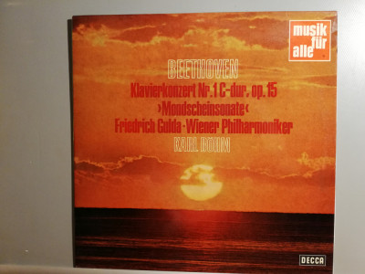 Beethoven &amp;ndash; Piano Concerto no 1 /Moonlight Sonata (1977/Decca/RFG) - VINIL/NM+ foto
