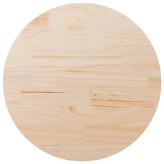 vidaXL Blat de masă,&Oslash;80x2,5 cm, lemn masiv de pin 813649