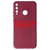 Husa Silicon Burgundy pentru Huawei Y7p - Calitate Superioară, High Copy