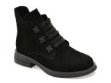 Ghete FLAVIA PASSINI negre, KR652, din piele intoarsa
