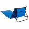 Sezlong pliabil pentru plaja sau camping cu geanta de transport, albastru 150 cm x 47 cm
