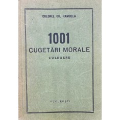 Colonel GH. Rambela, 1001 Cugetări Morale culegere