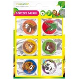 Set 6 Stickere Anti-tantari pentru Copii cu Parfum de Citronella Spotzzz Safari 5.4g